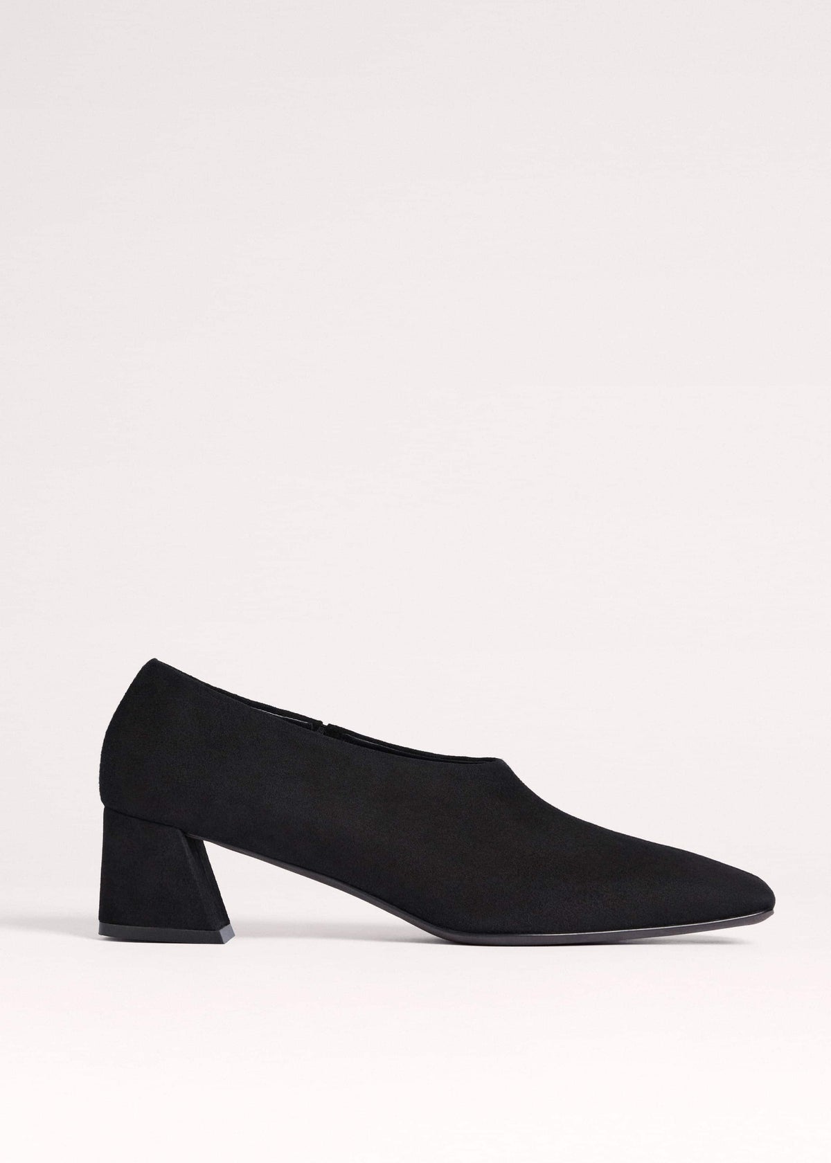 Black High Front Block Heel | ME+EM
