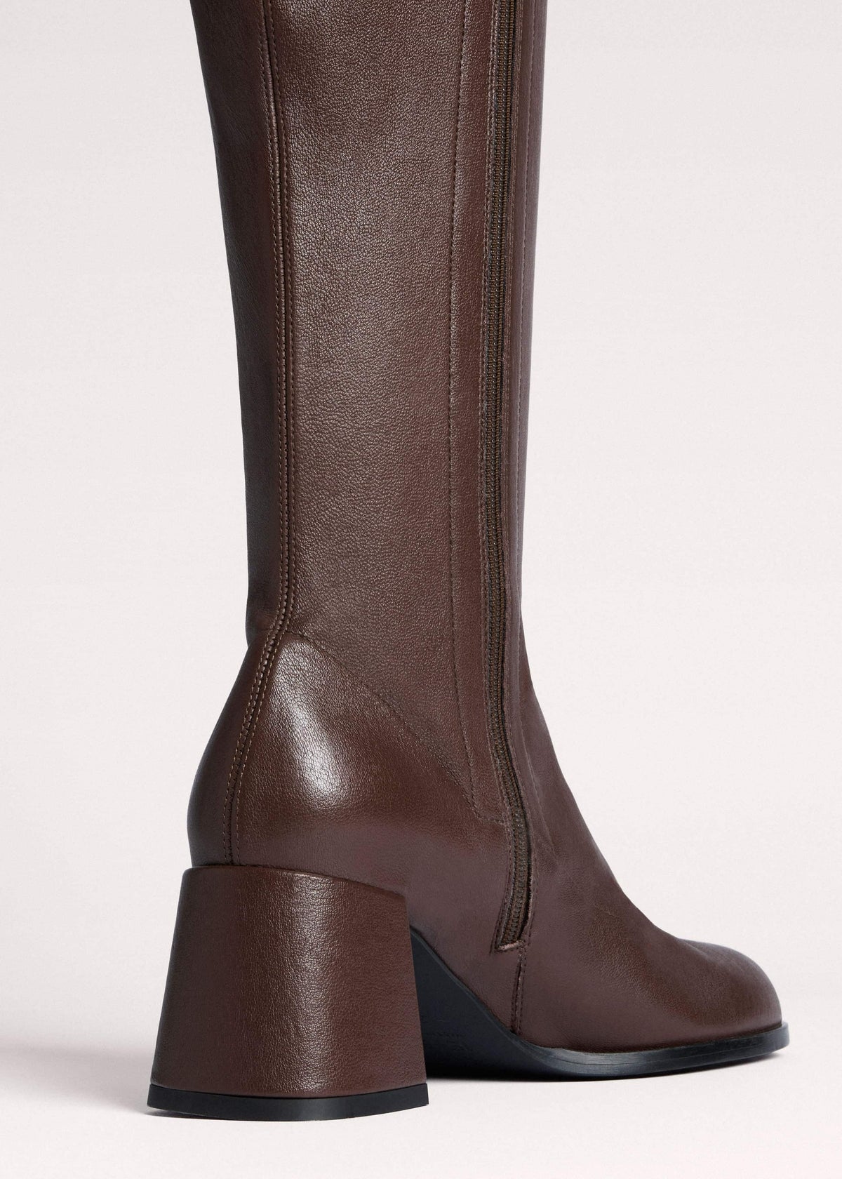 Brown Knee-High Stretch Boot | ME+EM
