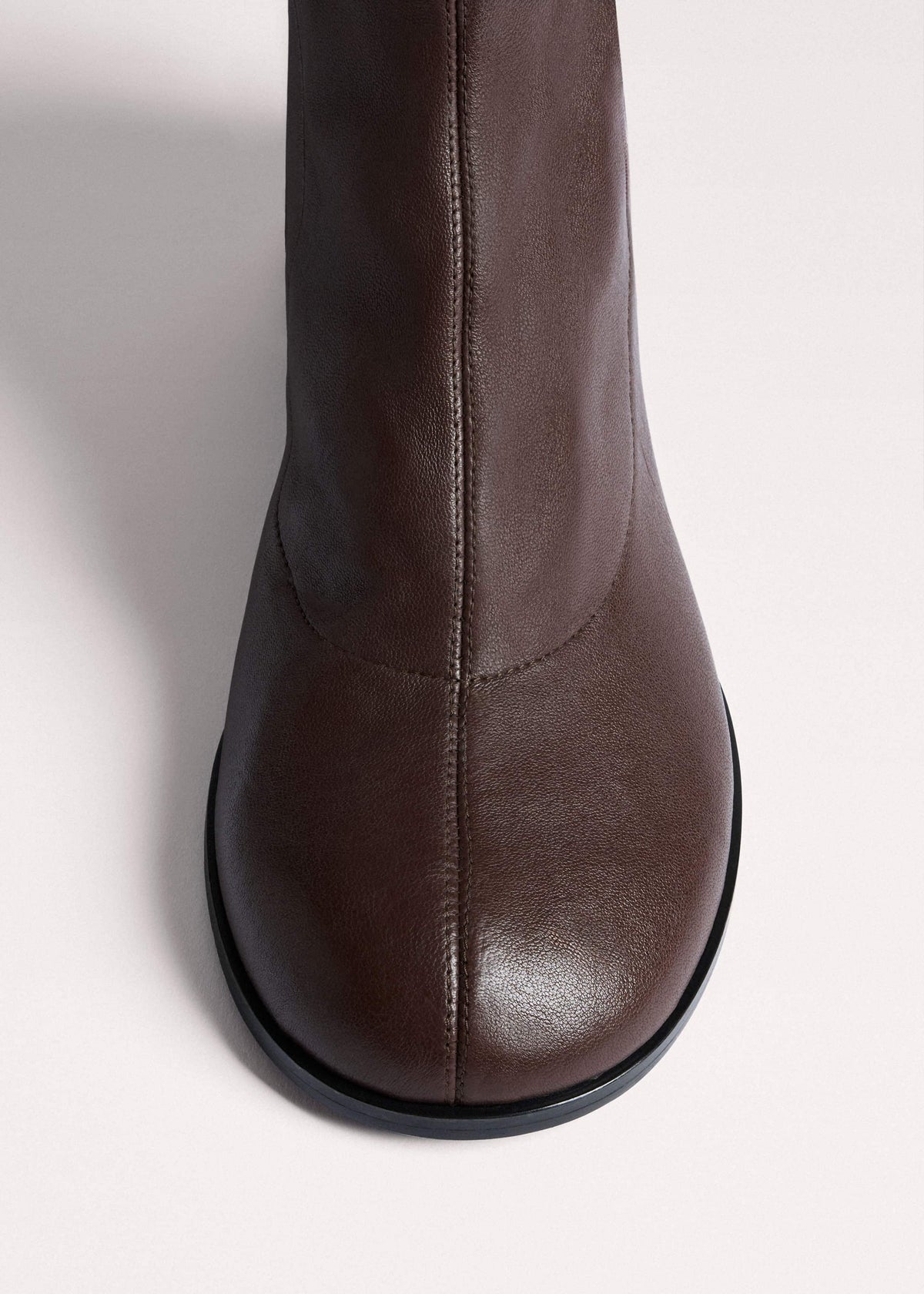 Brown Knee-High Stretch Boot | ME+EM