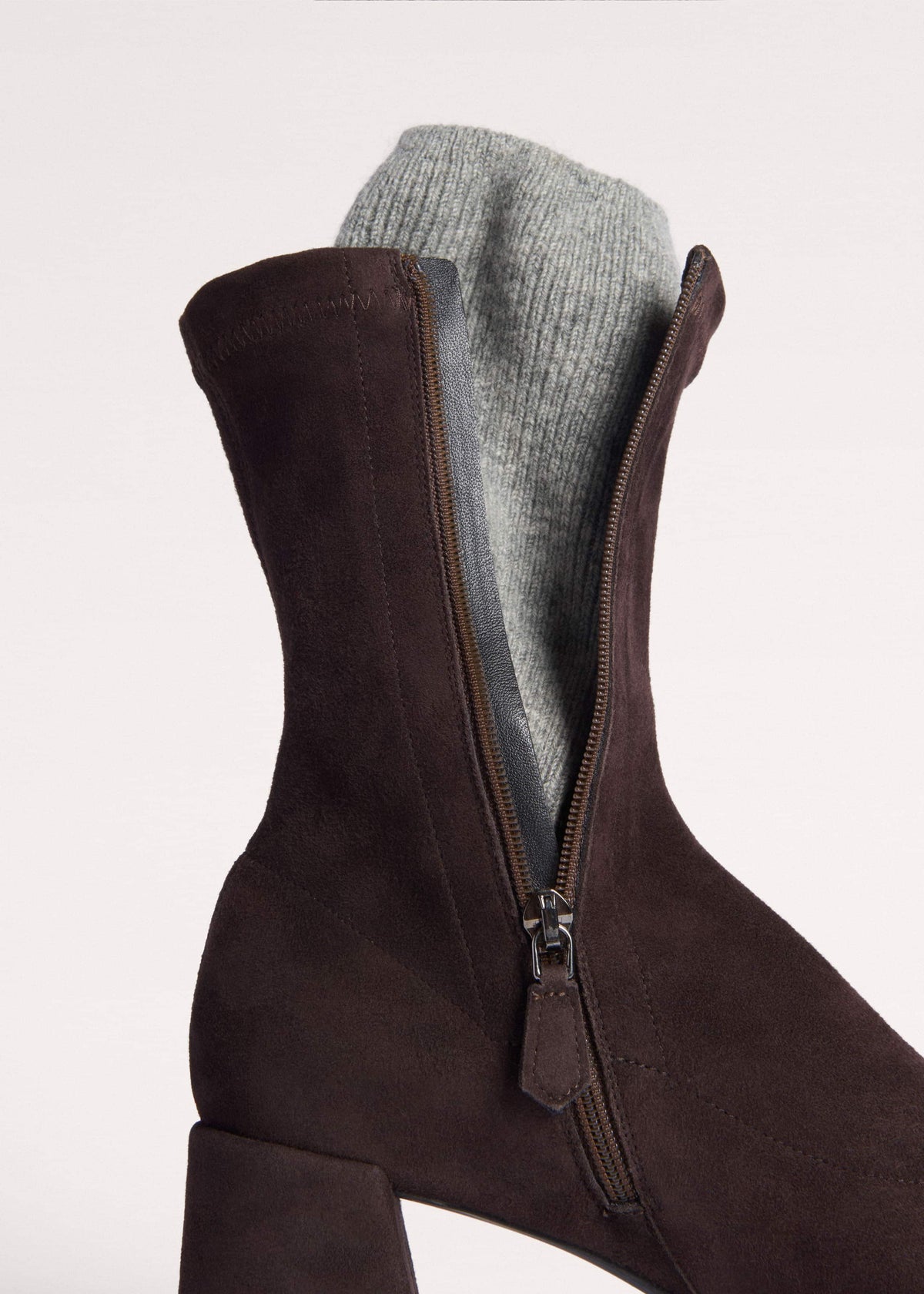 Brown Ankle Stretch Boot | ME+EM