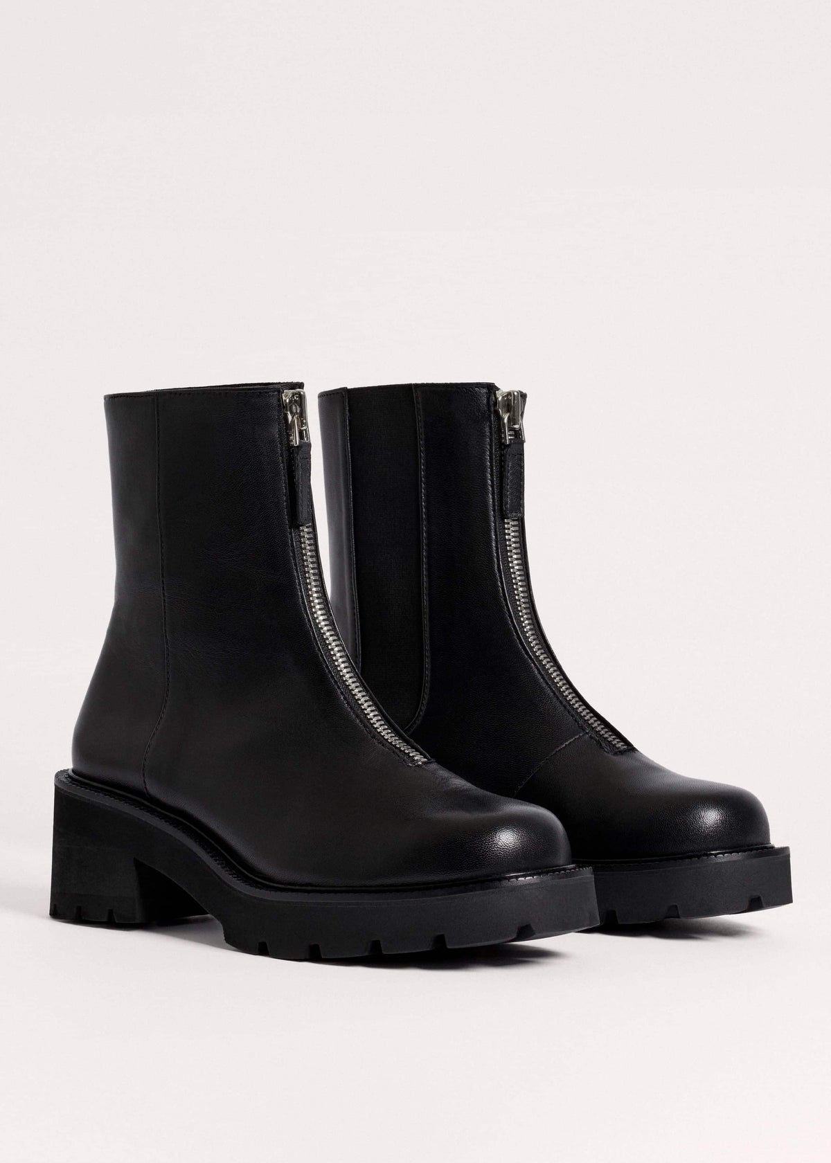 Black Zip Front Boot | ME+EM