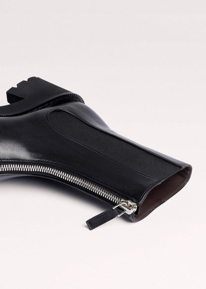 Black Zip Front Boot | ME+EM