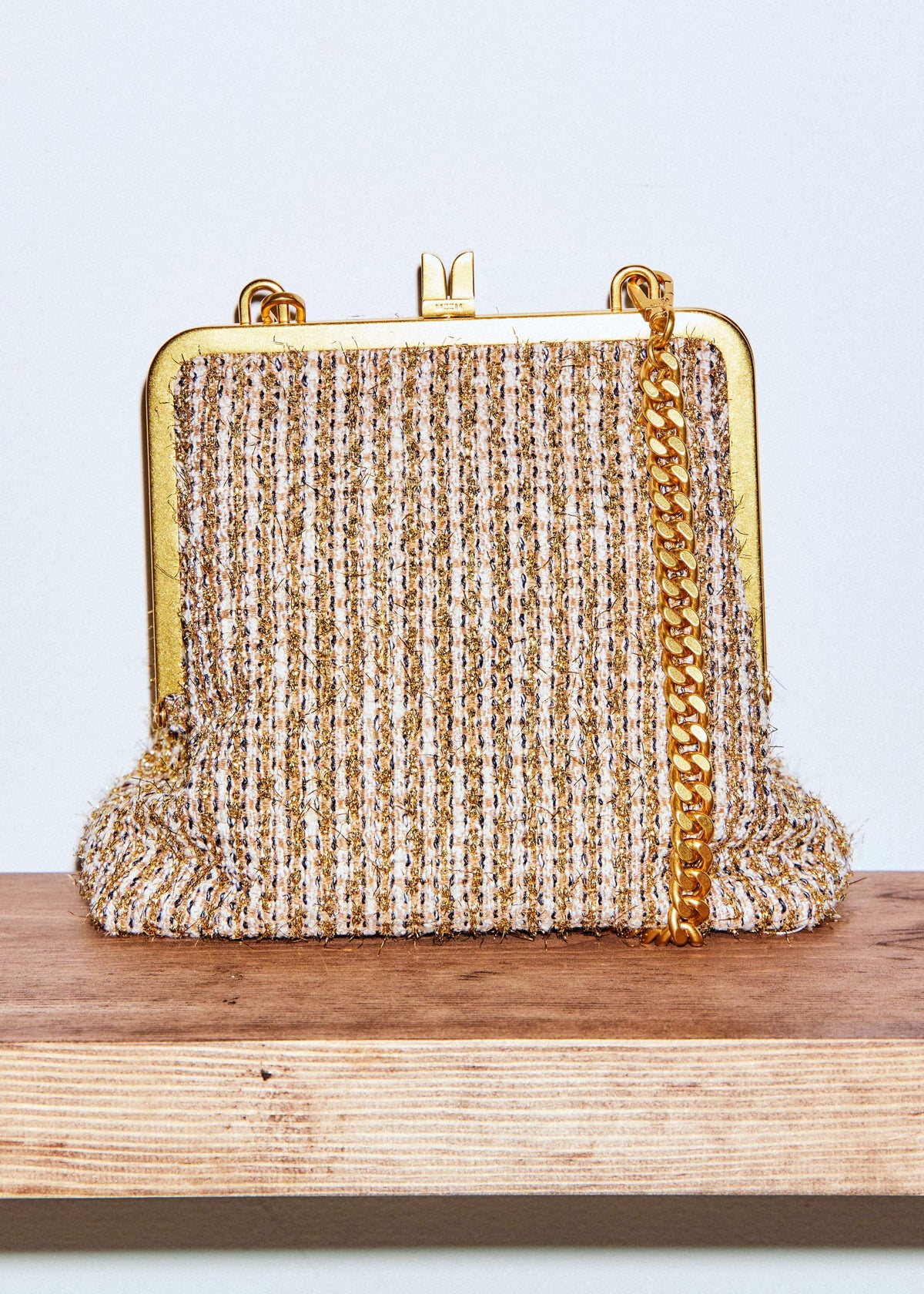 Gold Tweed AM-PM Crossbody Bag | ME+EM