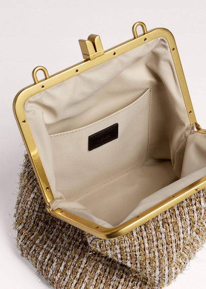 Gold Tweed AM-PM Crossbody Bag | ME+EM