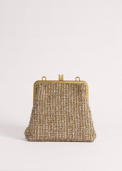 Gold Tweed AM-PM Crossbody Bag | ME+EM