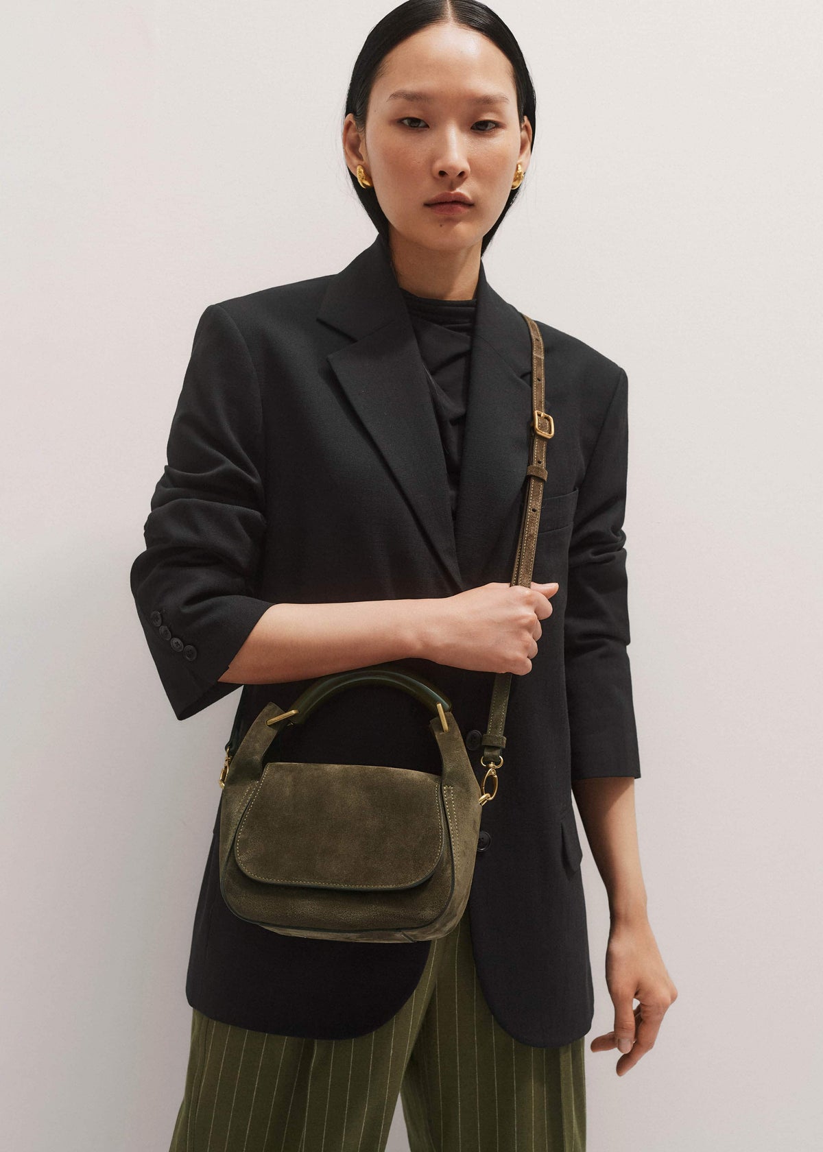 Green Mini Resin Handle Bag | ME+EM