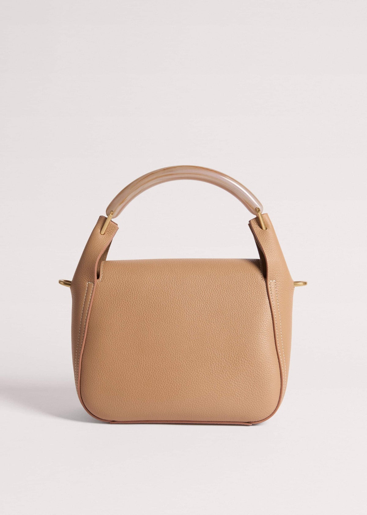 Light Brown Resin Handle Crossbody Bag | ME+EM
