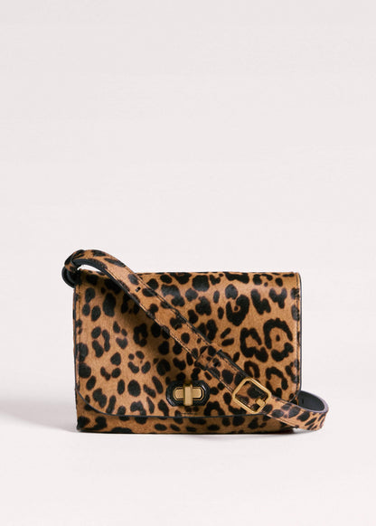 Brown 2-Way Leopard Print Crossbody Bag | ME+EM