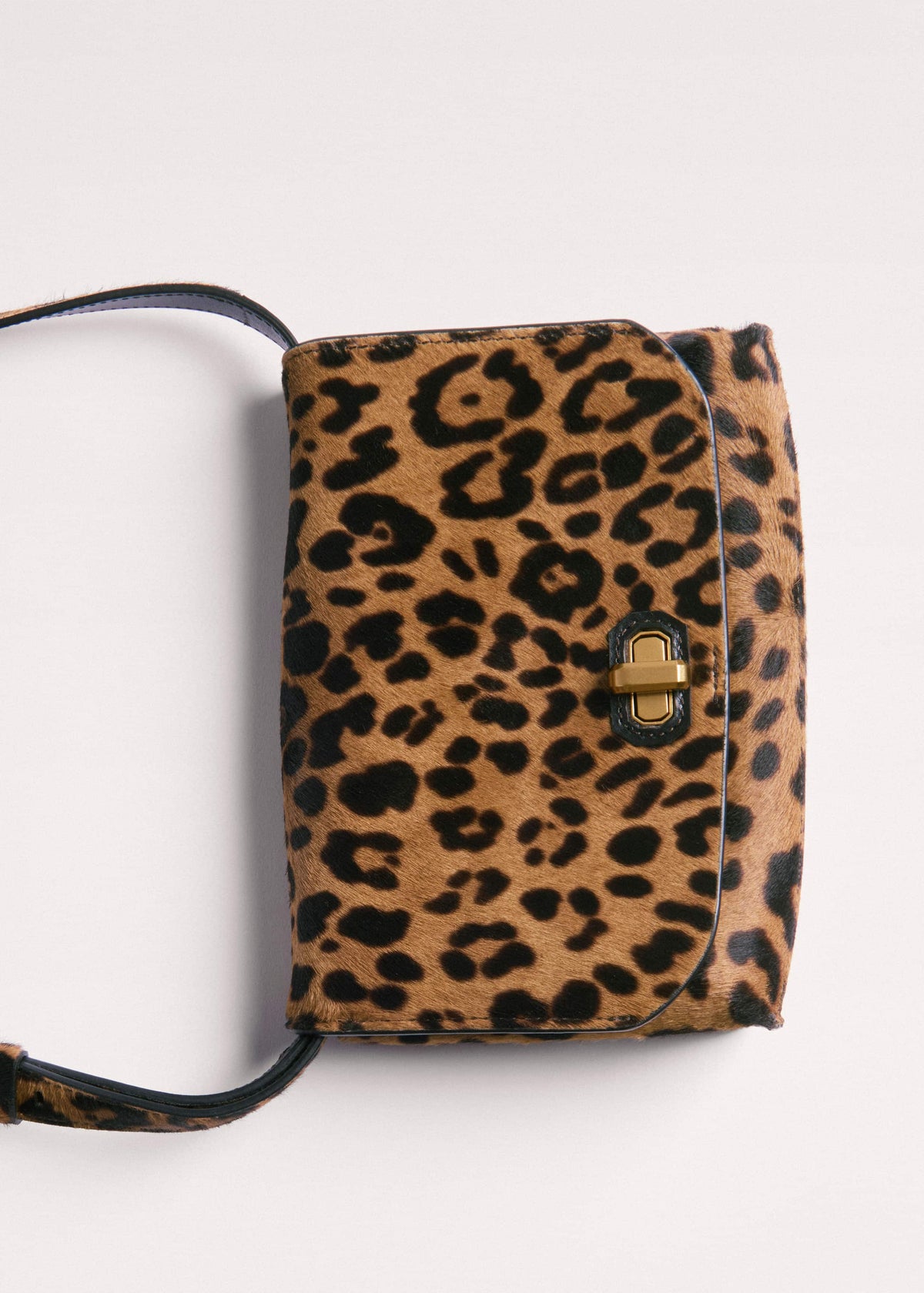 Brown 2-Way Leopard Print Crossbody Bag | ME+EM