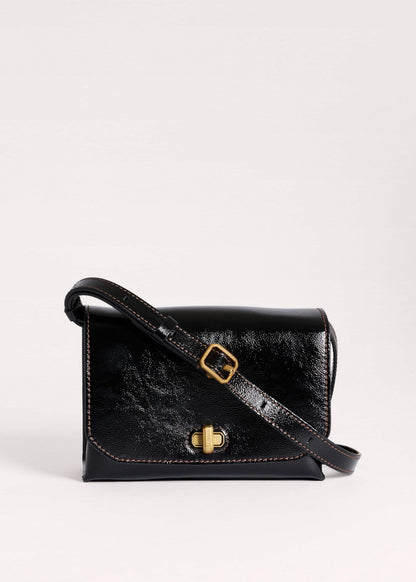 Black Leather Clutch + Crossbody Bag | ME+EM