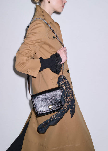 Black Leather Clutch + Crossbody Bag | ME+EM