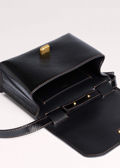 Black Leather Clutch + Crossbody Bag | ME+EM