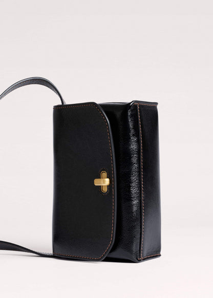 Black Leather Clutch + Crossbody Bag | ME+EM