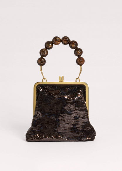 Brown Sequin Evening Bag | ME+EM