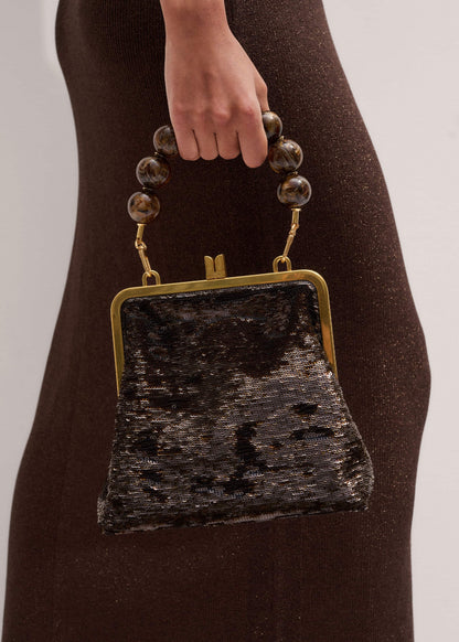 Brown Sequin Evening Bag | ME+EM