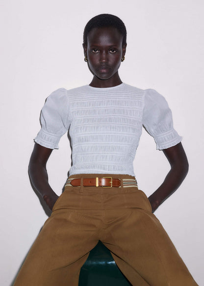 Brown Elastic Stretch Belt | ME+EM