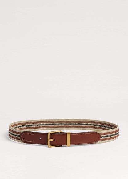 Brown Elastic Stretch Belt | ME+EM