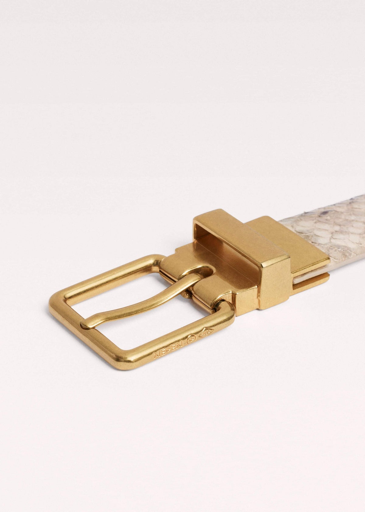 Snake Print Reversible Belt | ME+EM