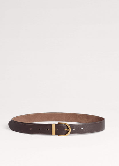 Brown Classic Round Reversible Belt | ME+EM