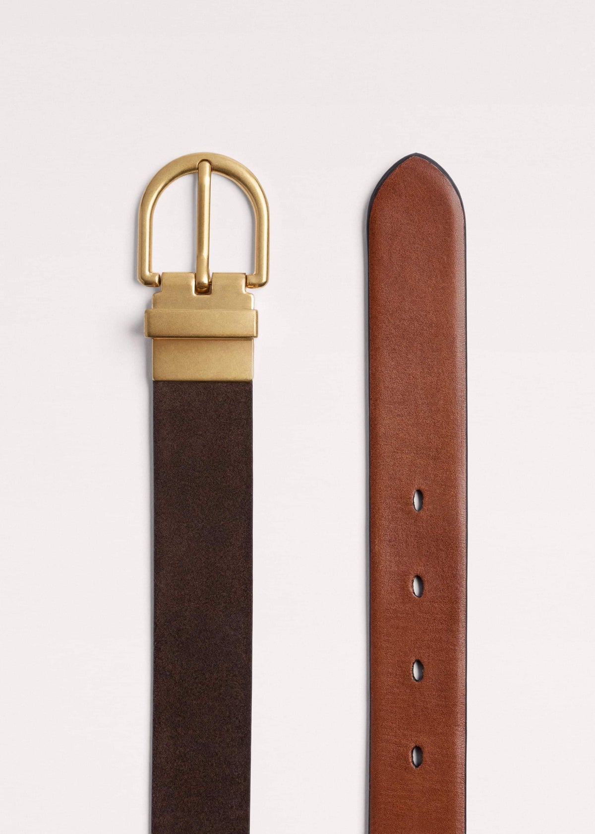 Chocolate + Tan Reversible Belt | ME+EM