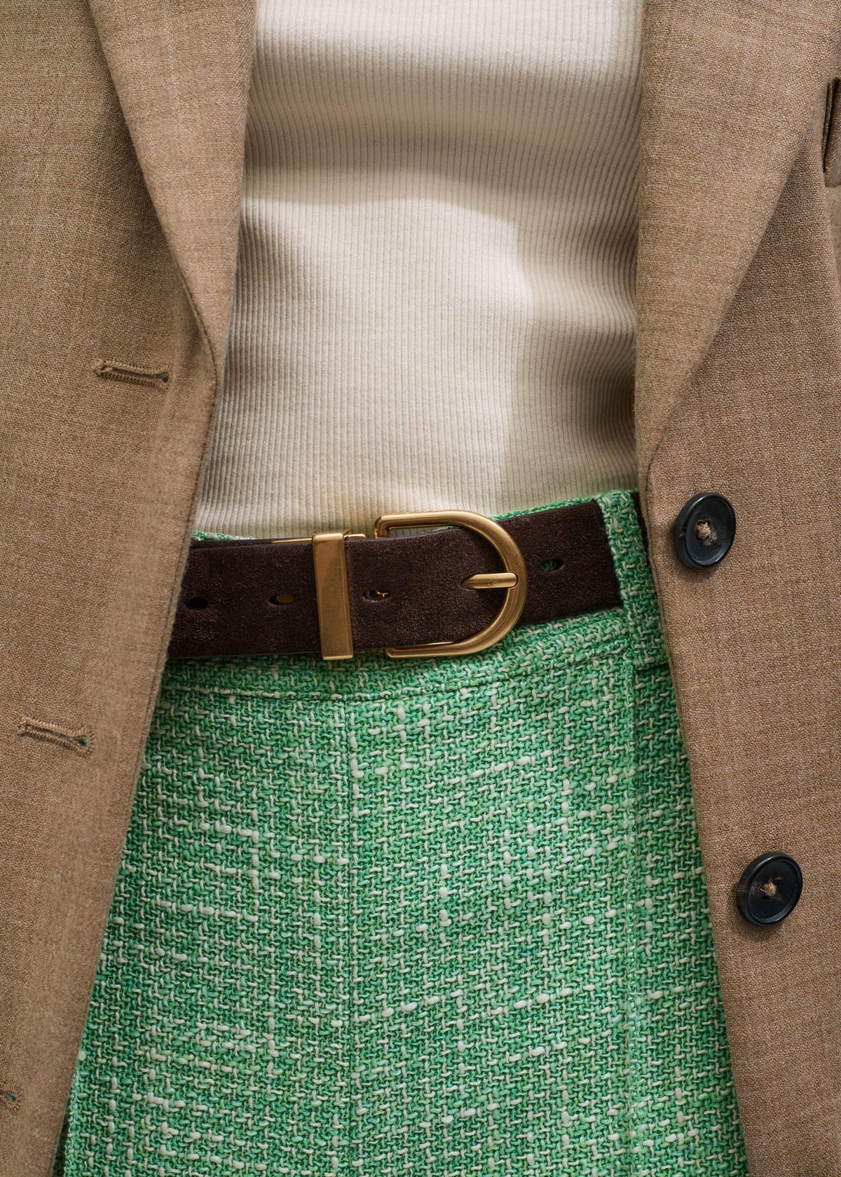 Chocolate + Tan Reversible Belt | ME+EM