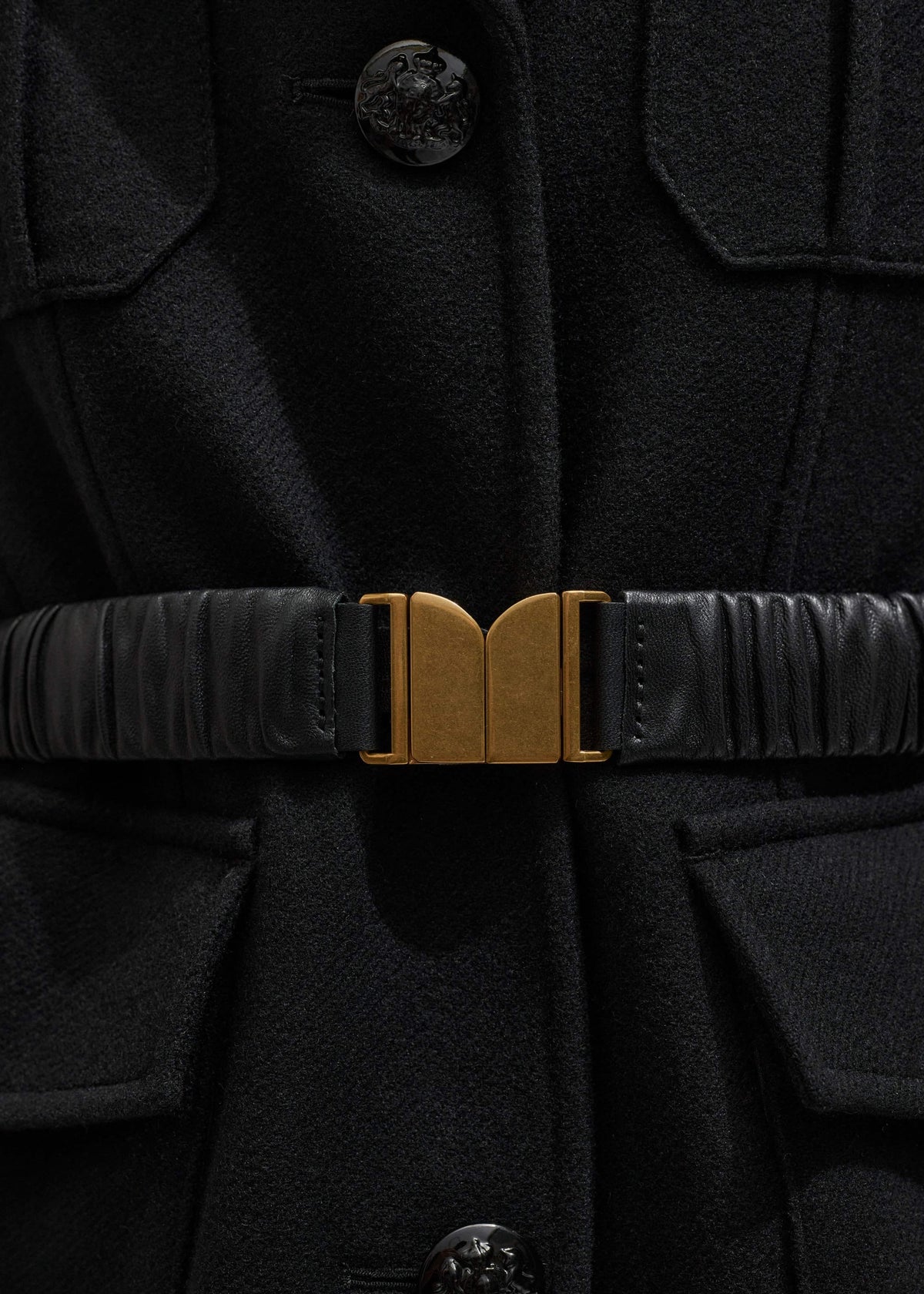 Black Elasticated Belt | ME+EM