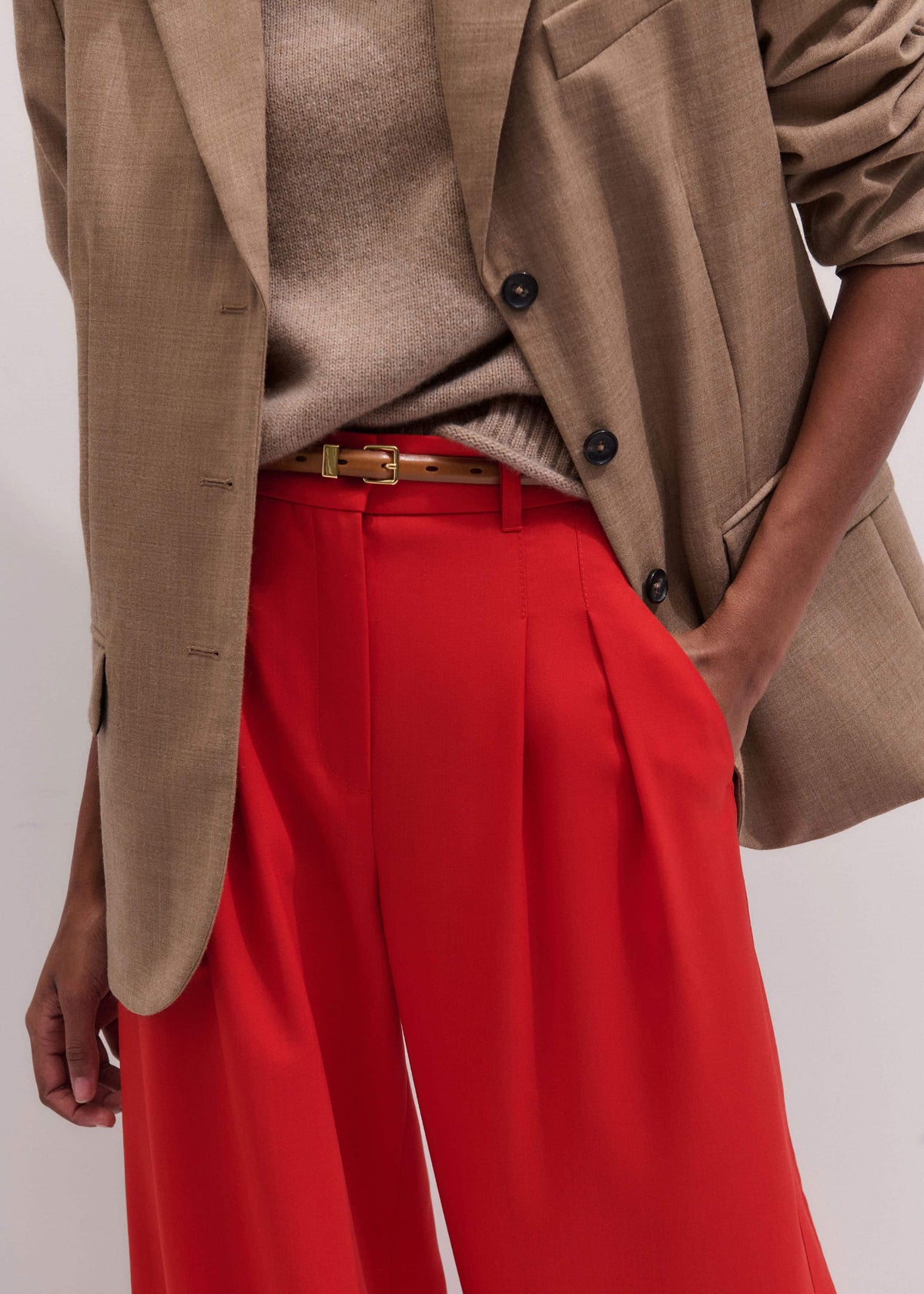 Brown Skinny Belt | ME+EM
