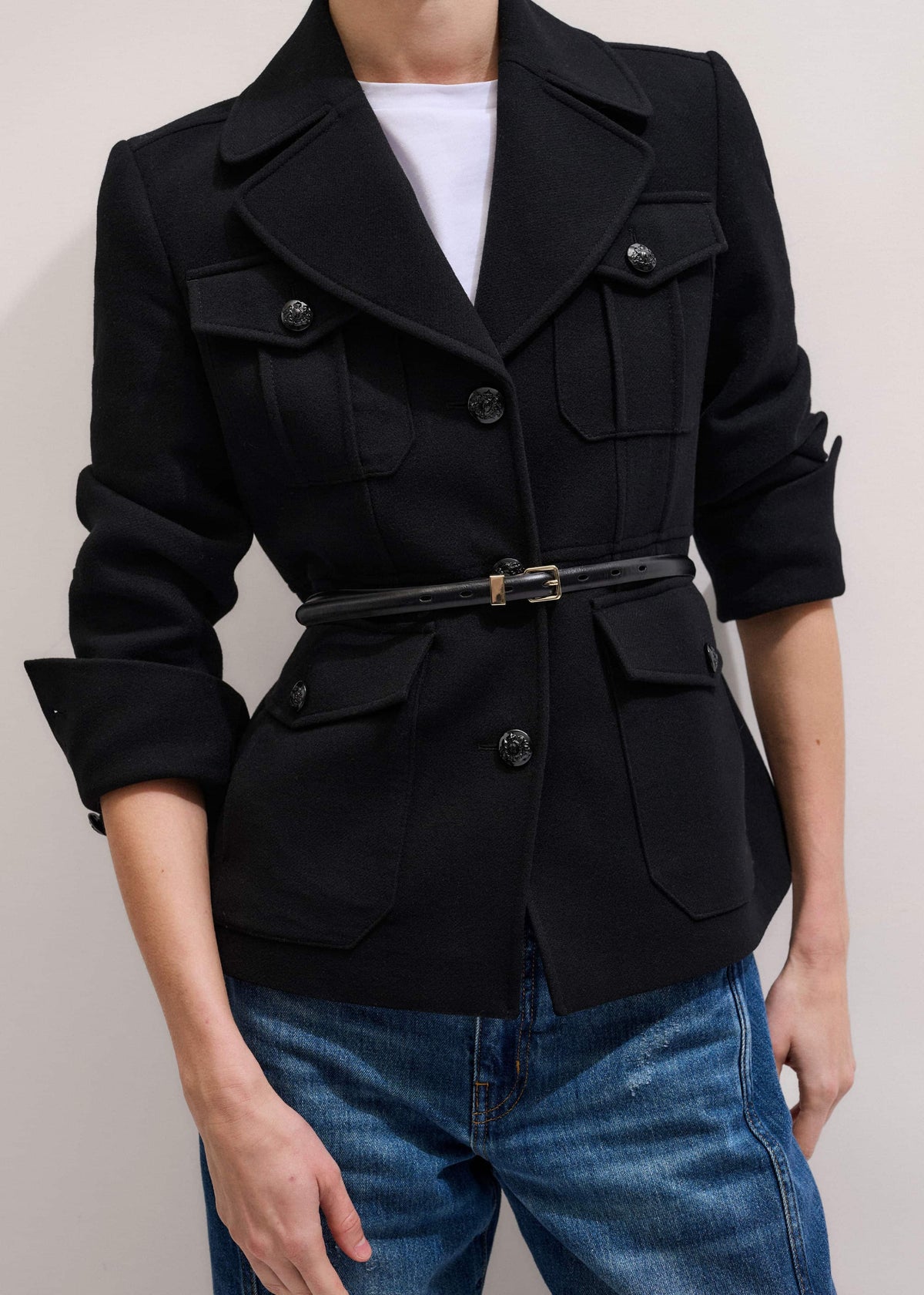 Black Skinny Belt | ME+EM