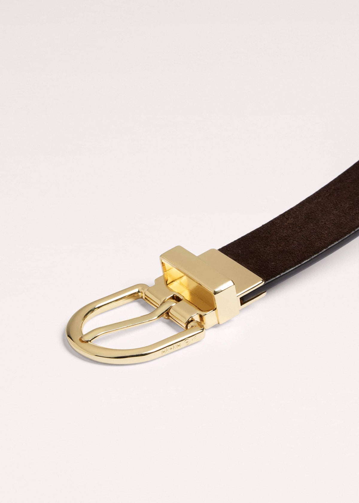 Brown Eyelet Reversible Belt | ME+EM