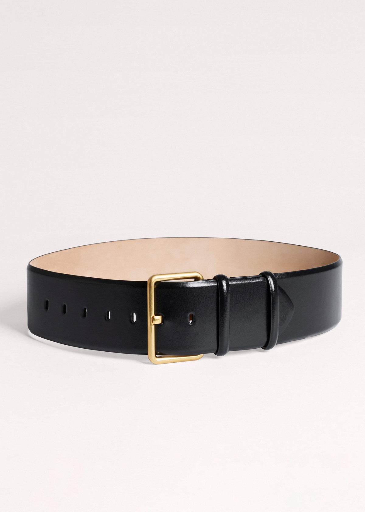 Black Extra Wide Waisted Belt | ME+EM