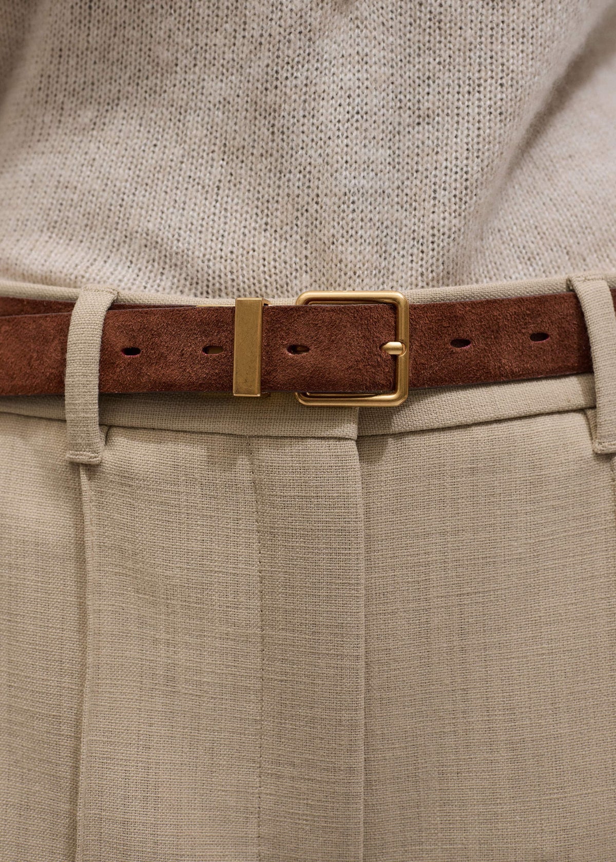 Red Italian Croc Print Reversible Belt | ME+EM