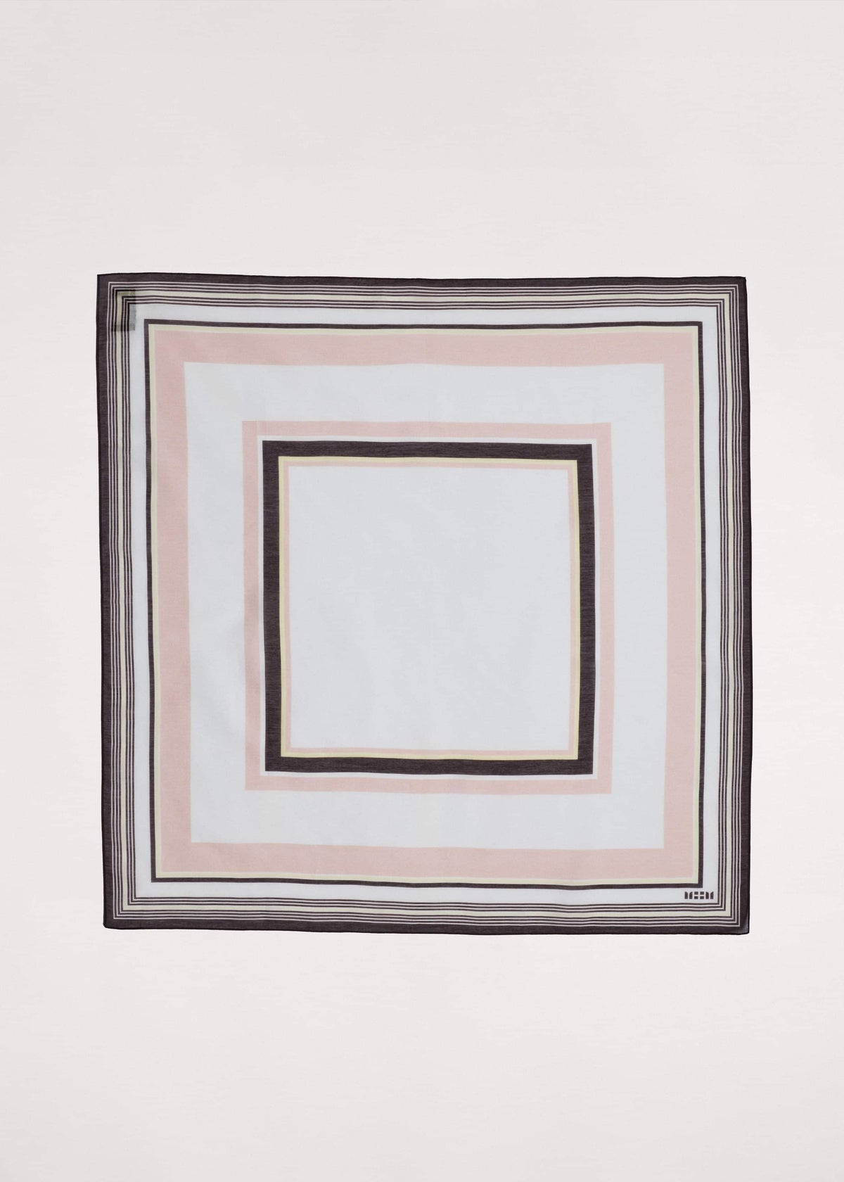Pink Multi Stripe Border Scarf | ME+EM