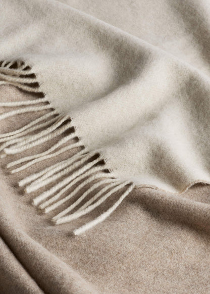 Cream Cashmere Blend Travel Scarf | ME+EM