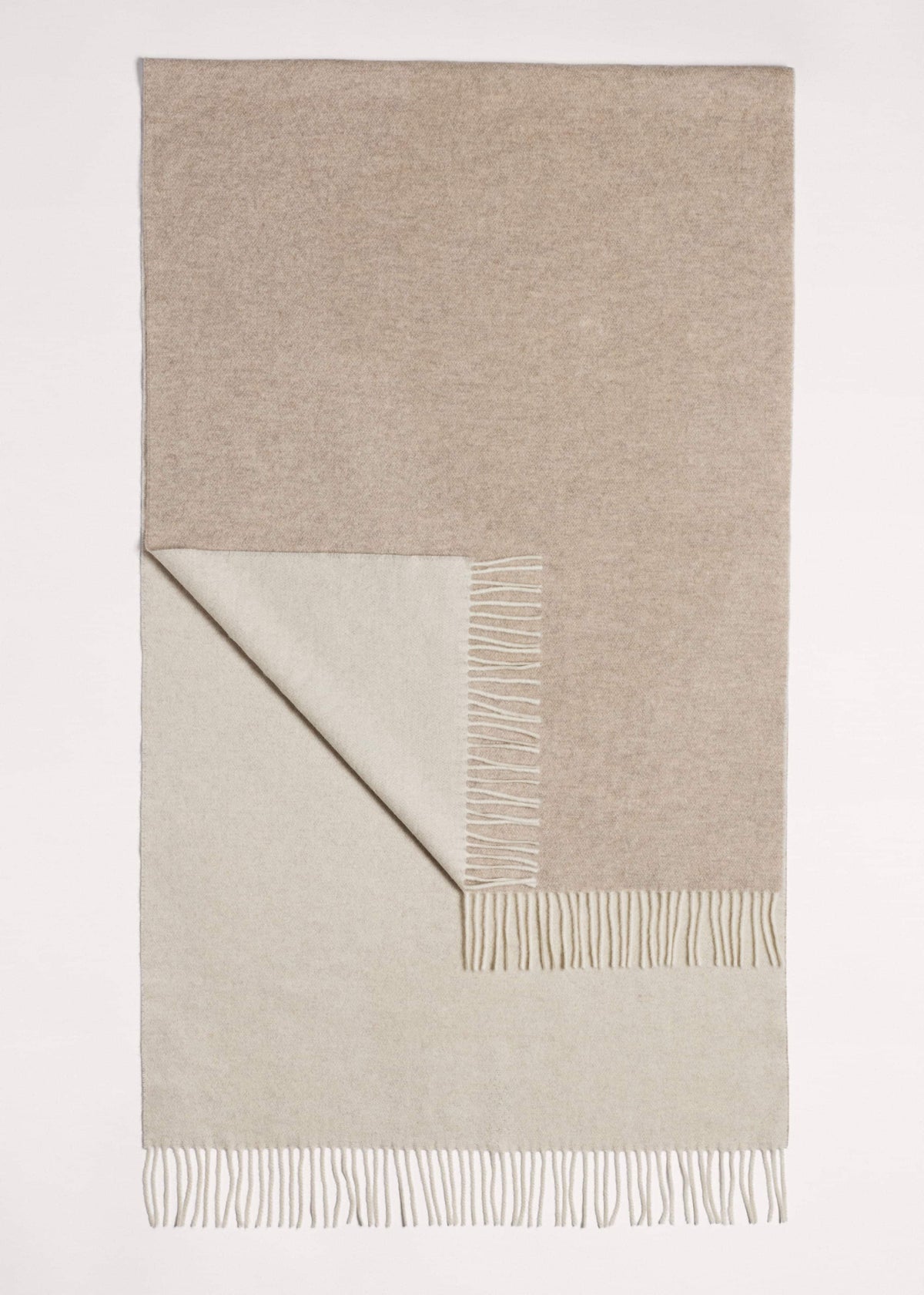 Cream Cashmere Blend Travel Scarf | ME+EM