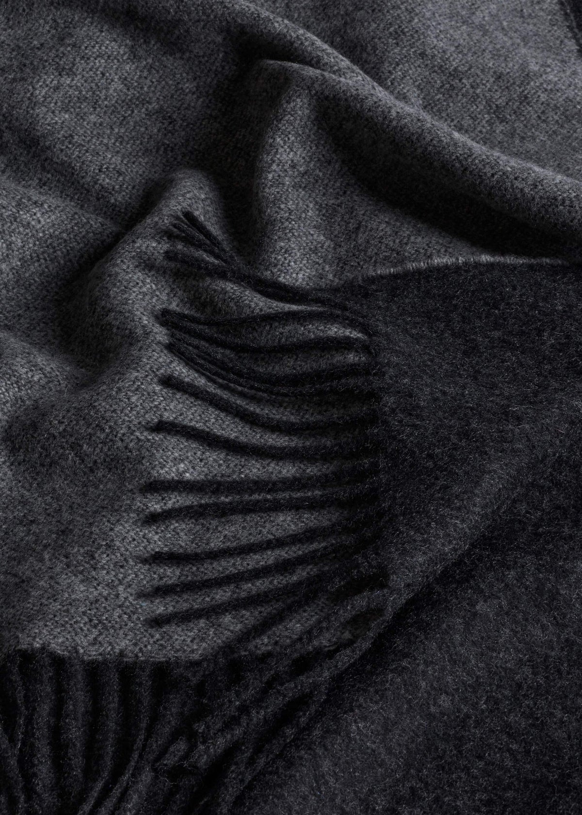 Gray Cashmere Blend Travel Scarf | ME+EM