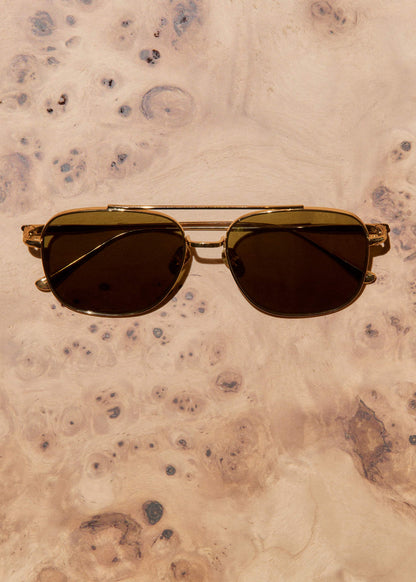 Olive Aviator Sunglasses | ME+EM