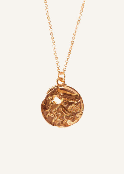 Gold Aquarius Necklace | ME+EM