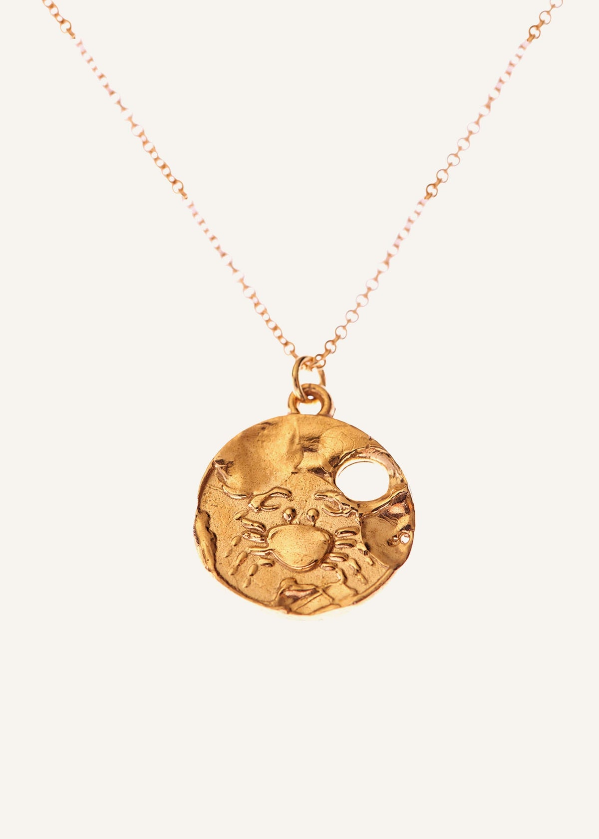 Gold Cancer Necklace | ME+EM
