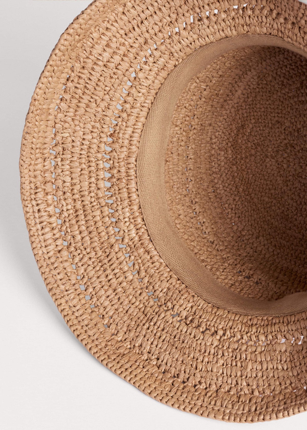 Brown Summer Raffia Bucket Hat | ME+EM